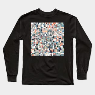 Chaotic Geometric Pattern Long Sleeve T-Shirt